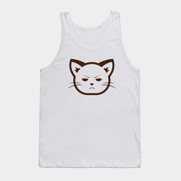 Annoyed Cat Tank Top by Justsmilestupid